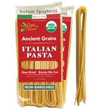 Papa Vince Organic Whole Wheat Spaghetti Noodles - Made in Italy, Non-Enriched, No Folic Acid - Organic Ancient Grain Pasta, Non-GMO, Artisan Bronze