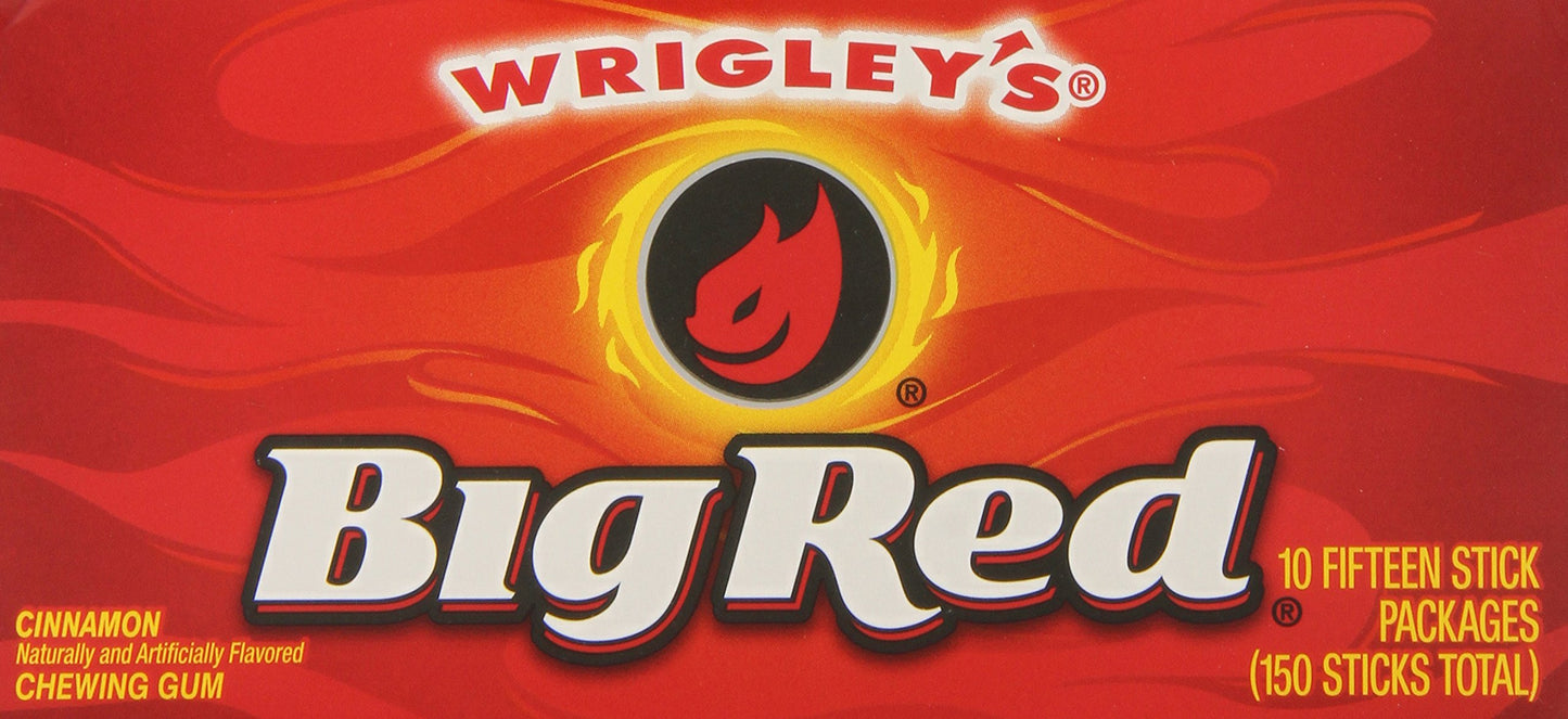 Wrigleys Big Red, 15-Count (Pack of 10)