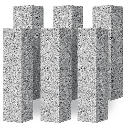 4TH Pumice Stone for Toilet Bowl Cleaning,Pumice Stick Powerfully Away Limescale Stain,Hard Water Ring, Calcium Buildup,Iron&Rust. Remover