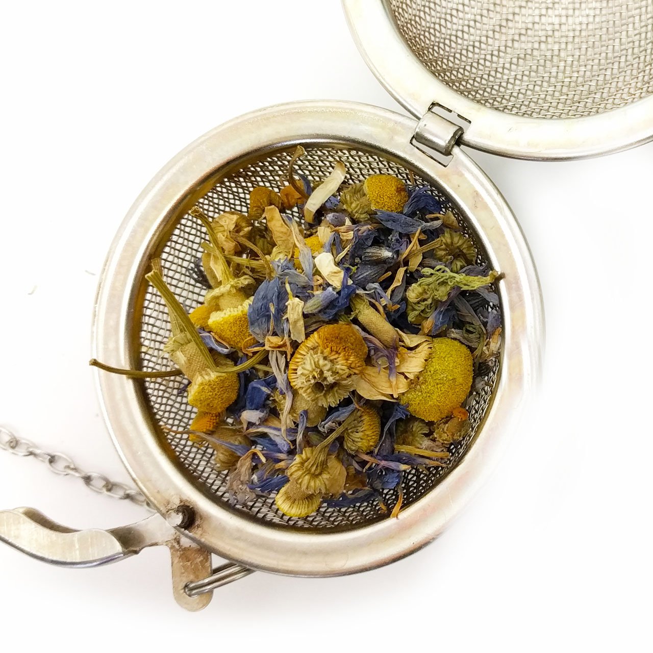 Harney & Sons Yellow & Blue Herbal Tea - Chamomile Lavender Sleep & Relaxation Blend, Caffeine Free Floral Herbal Tea with Cornflowers, 50 sachets