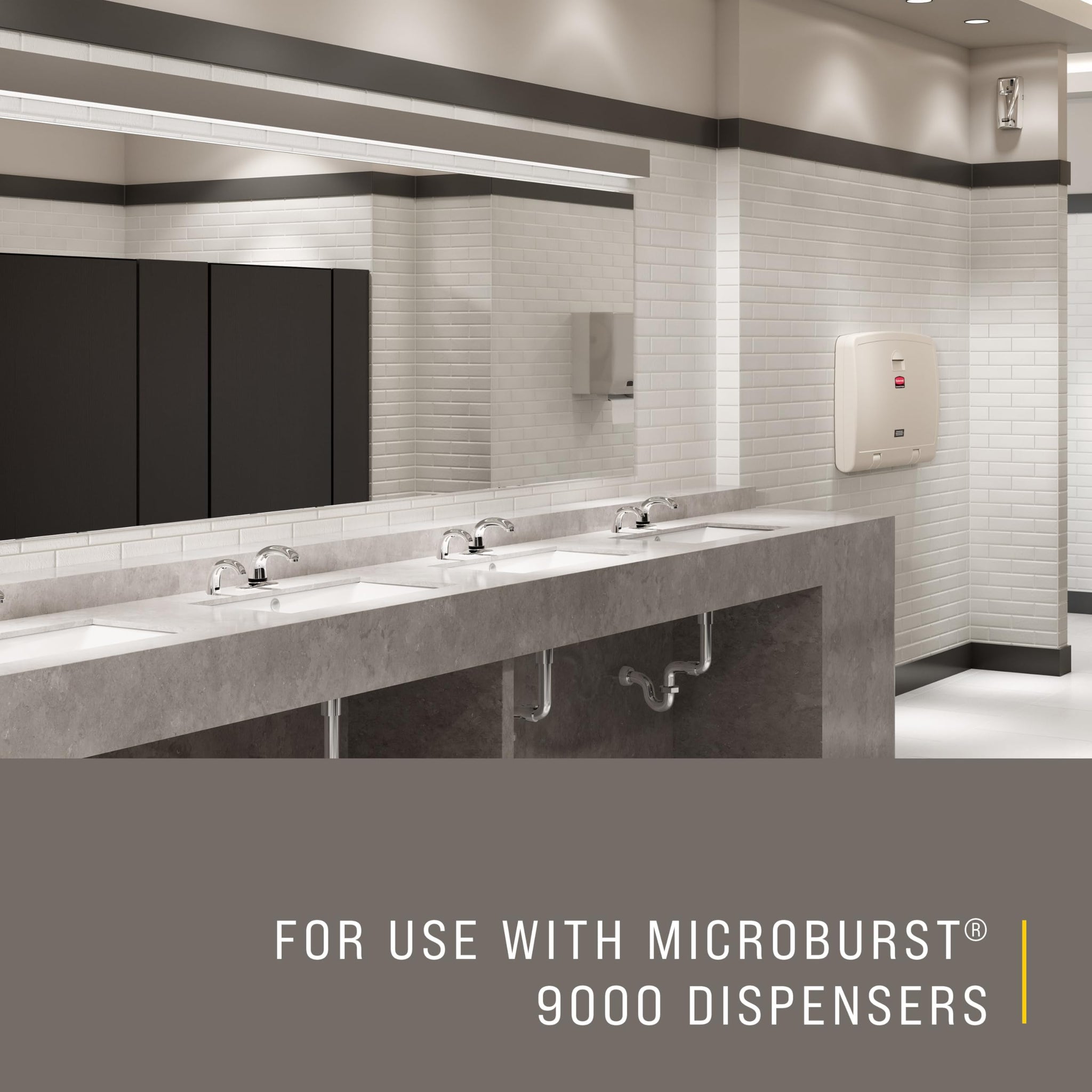 Rubbermaid Commercial Microburst 9000 Aerosol Air Freshener Refill, Mandarin Orange