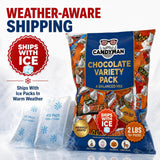 Candyman 12-Pound Bulk Chocolate Candy, Individually Wrapped Variety Pack