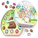 Easter Chocolate Gift Egg with Foiled Bunny & Chocolate Eggs - Decorative Easter Egg Gift Box, Gourmet Milk Chocolate Candy Assortment, Spring Easter