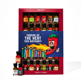 Thoughtfully Gourmet Birthday Hot Sauce Sampler Gift Set, 30-Pack with Flavors Like Garlic Herb & Apple Whiskey, Gift Wrapped for Birthdays