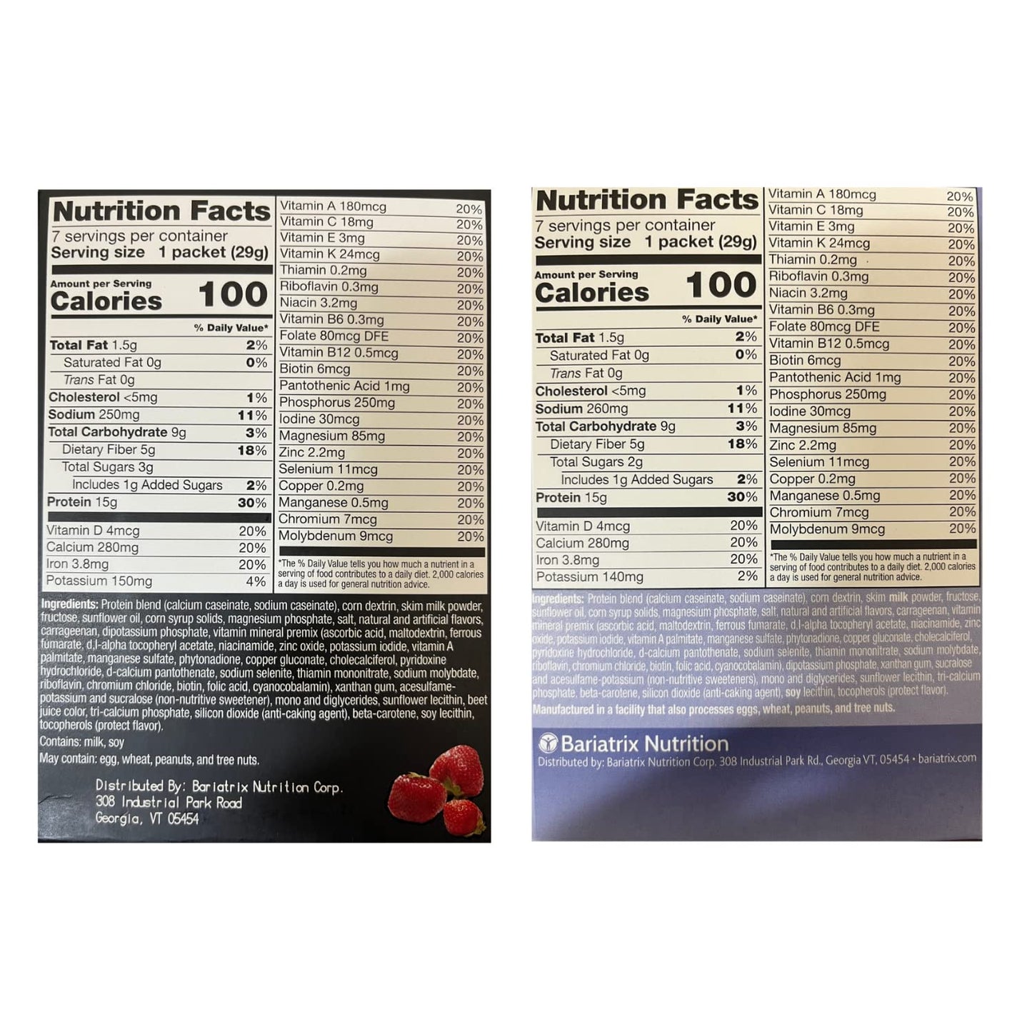 PROTIFIT - High Protein Strawberry & Vanilla Pudding & Shake Mix 2 Pack, 15g Protein, Low Calorie, Low Fat, Low Carb, Aspartame Free, Idea Protein