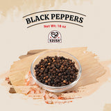 52USA Whole Black Peppercorns, 18oz (Pack of 1), Peppercorns for Grinder Refill, Gluten-Free, Kosher, Non-GMO, All Natural Black Pepper, Perfect for