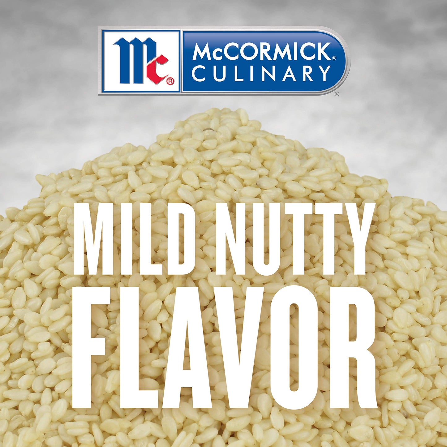McCormick Culinary Whole Sesame Seed, 16 oz - One 16 Ounce Container of Hulled Whole White Sesame Seeds Perfect for Noodle Dishes, Sushi, Stir-Fries