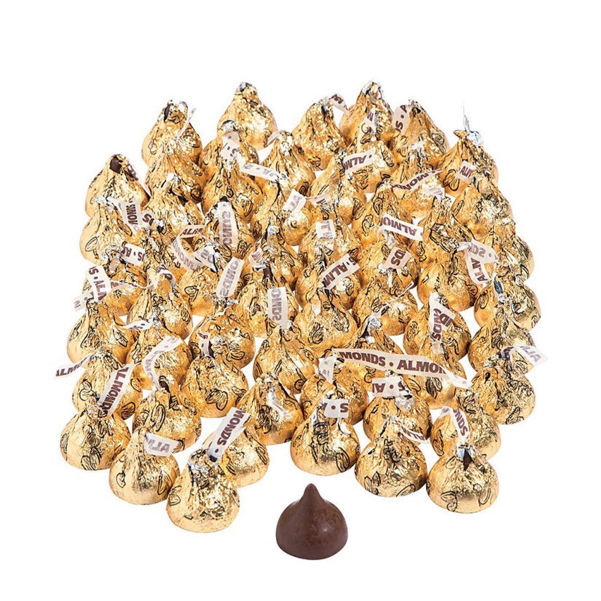 Healthy Chocolate Treats, Great for Wedding, Easter, Halloween, Movies | Individually Wrapped, 2 Pounds (Gold Almond)