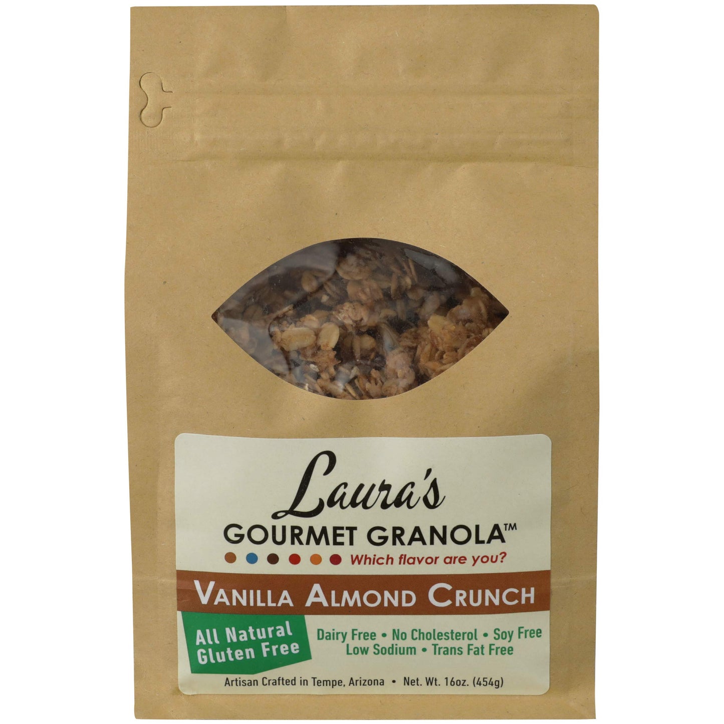 Laura's Gourmet Granola Vanilla Almond Crunch, 16-Ounce Packages (Pack of 4)