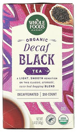 Whole Foods Market, Tea Black Decaf Organic, 20 Count