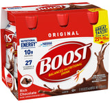 Boost Original Nutritional Energy Balanced Nutritional Drink (6 Count (Pack of 2), Chocolate)