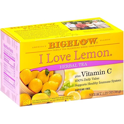 Bigelow Tea I Love Lemon Tea Bags, 20 Count