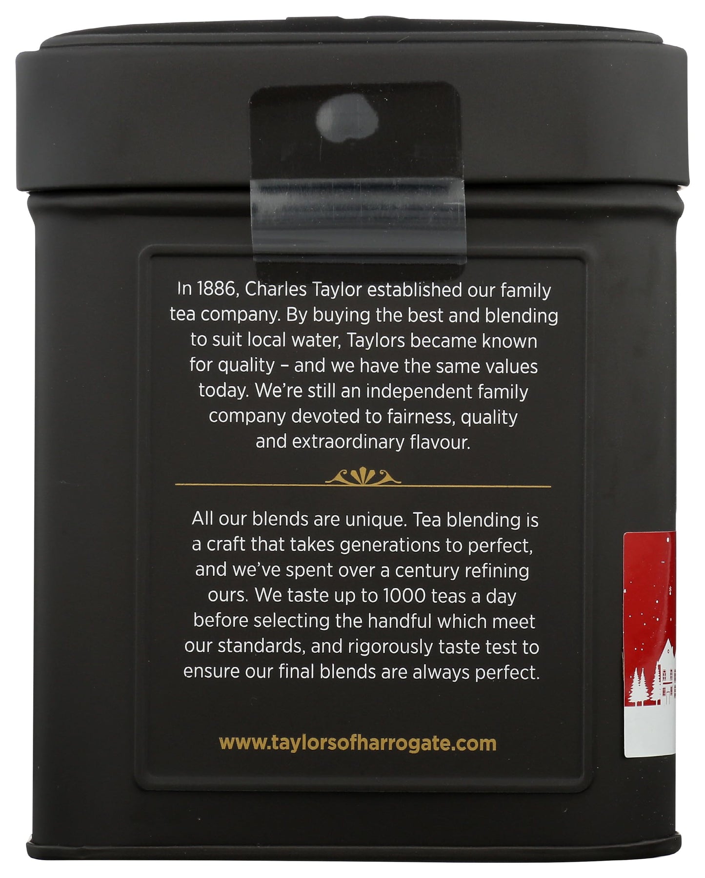 Taylors of Harrogate Spiced Christmas, Holiday Black Tea, Loose Leaf, 4.41 Ounce Tin Caddy, Deep, Festive and Spiced, Caffeinated, Premium Whole Leaf