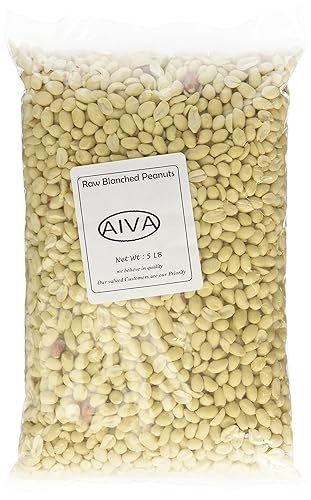 Raw Blanched Peanuts - 5 lb. Box