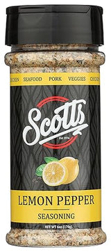 Scotts Food, Lemon Pepper Seasoning, 6 Ounce