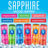 Want a Natural Mood & Energy Boost with No Alcohol? Sapphire Sparkling Mood Water is a Premium Non-Alcoholic Spritzer Boosting Mood & Energy