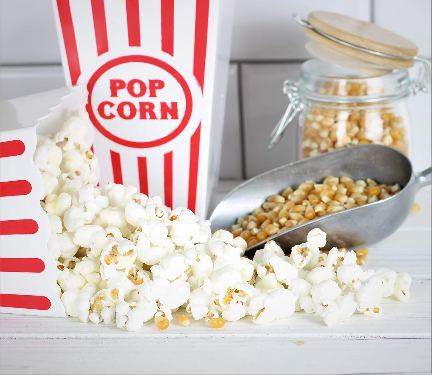 Gourmet Kettle Corn Popcorn by It's Delish, 8 Oz Bulk Bag | Sweet and Salty Kettle Popcorn | Air Popped Pop Corn Healthy Snacks for Movie Night Snack