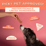 Smart Cookie Salmon Jerky Dog Treats - DHA & Omega Strips for Dogs & Puppies with Allergies, Sensitive Stomachs with Wild Caught Alaskan Salmon