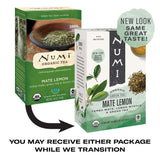 Numi Organic Tea Mate Lemon, Yerba Mate, Green Tea and Lemon Myrtle, 54 Green Tea Bags