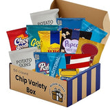 Assorted Chips Variety Pack - 50 Count Snack Box with Potato Chips, Pretzels, Popcorn, and Crunchy Snacks - Individually Wrapped for School, Office