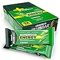 Greens+ Plusbar Energy, Natural, Gluten-Free Snack with Super Greens, Superfoods & Almond Butter, Vegan, Dairy-Free, Non-GMO, 10g Protein Meal