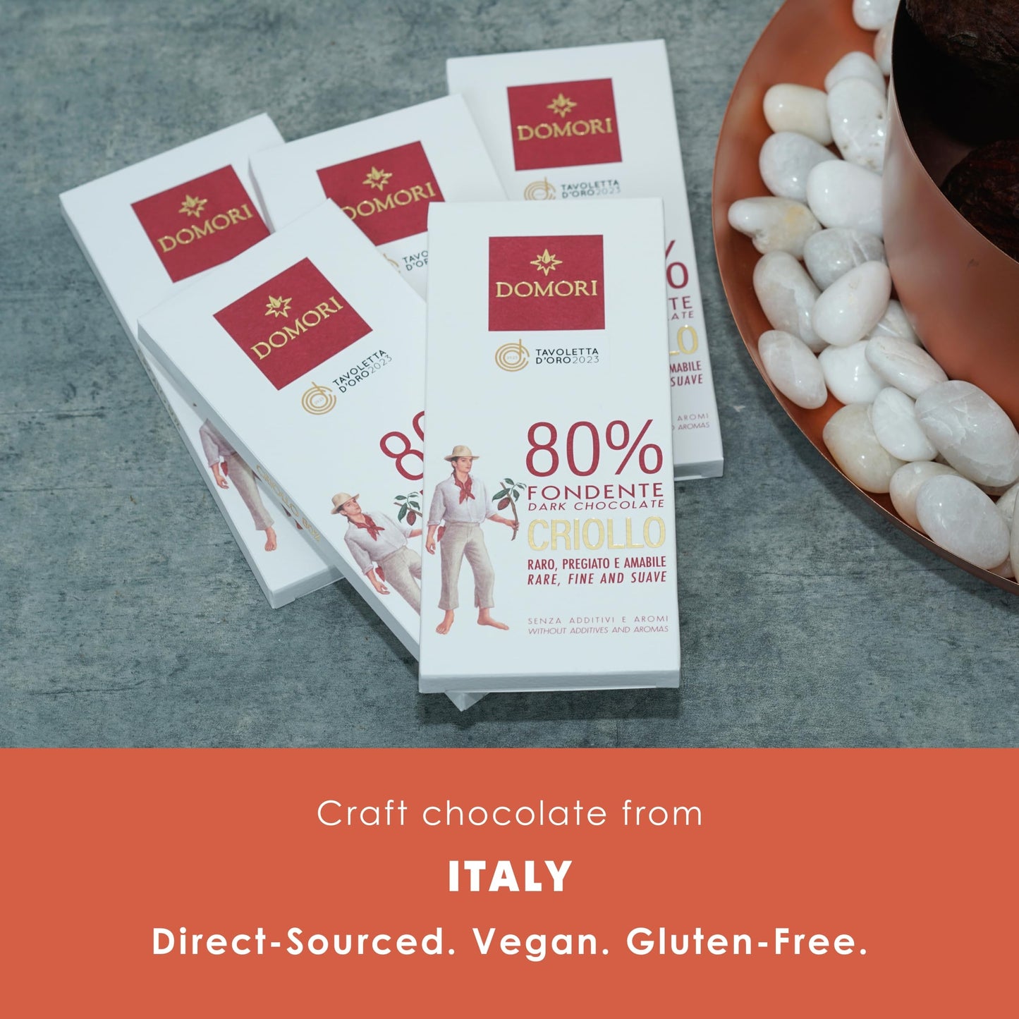 Domori - Criollo Blend Chocolate Bundles (80%, 5 Pack)