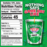 Capri Sun Game Day Gulp Juice Drink Blend Juice Boxes, 10 Pouches, For School Lunches and Tailgates, All Natural Ingredients, 6 oz