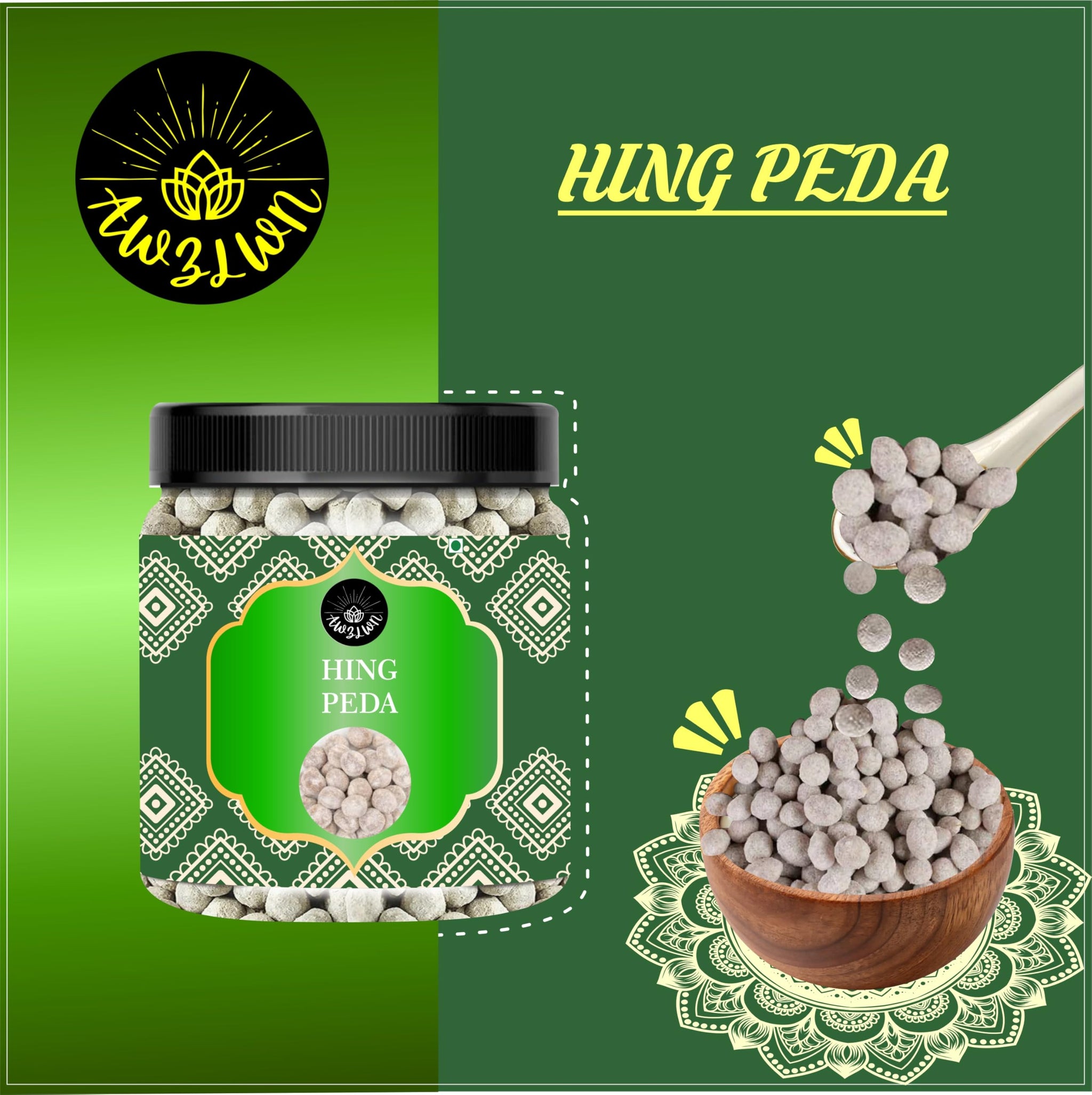 AWZLWN Natural Hing Peda 1.76 OZ (50 GM) | Set oF 1 | AWZLWN