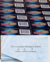 WashEZE 3 in 1 Laundry Detergent Sheets, Scented 120 Count Power Sheets include All of Your Laundry Needs With The Powerful Cleaning Ability, Softner
