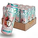 Jaz Energy Drink - Island Kiss Strawberry Coconut | Clean Energy Drink with 150mg Caffeine | No Junk, No Crash | Naturally Sweetened | Made in USA