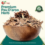 NY Spice Shop Pau D'arco/Ipe Roxo - Cut & Sifted - 8 Ounce Pau D’arco Tea Bark - Pau D’arco Herb - Herbal Tea - Inner Bark - Natural Flavor Enhancer