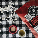 Pop Daddy Flavored Popcorn Gourmet, Original Flavor Popped Popcorn, Hand Seasoned Kernels, Gluten Free Popcorn Snacks, 5oz Individual Bags, 3 Pack