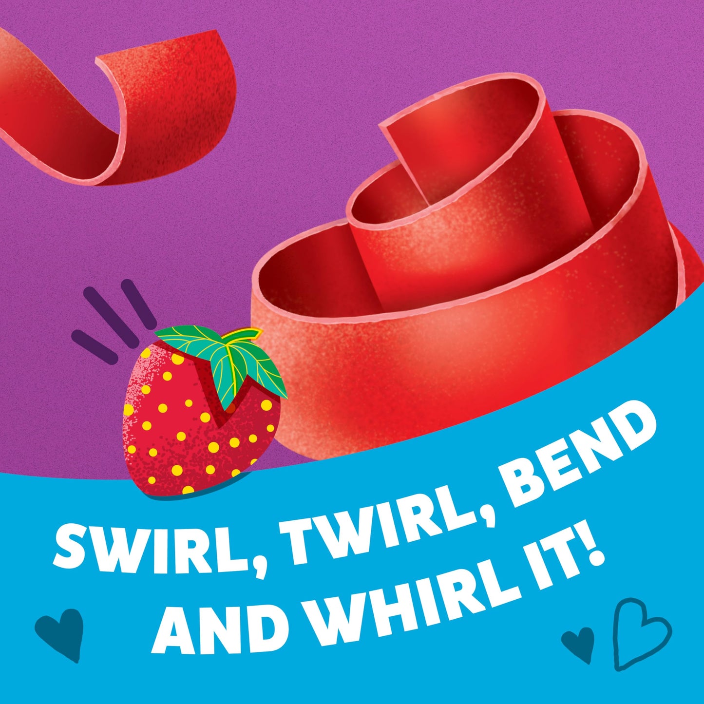 Annie's Organic Fruit Tape, Swirly Strawberry, Non-GMO and Organic Fruit Flavored Snacks, 6 Rolls, 4.5 oz