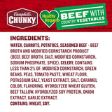 Campbell’s Chunky Healthy Request Soup, Beef Soup with Country Vegetables, 18.8 Oz Can