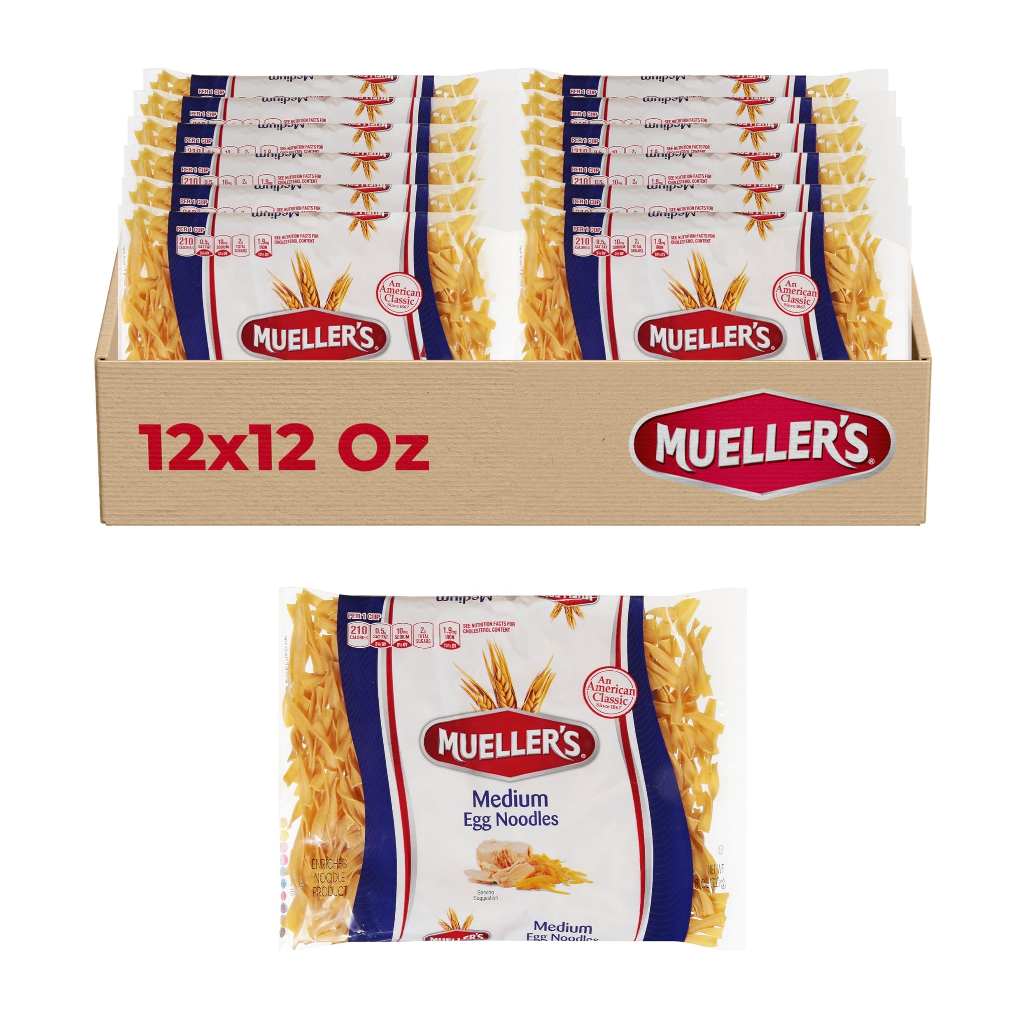 Classic Medium Egg Noodles 8oz Each