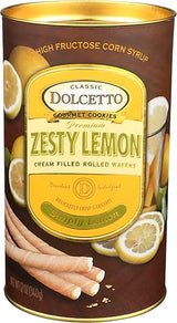 DOLCETTO Dolcetto Wafer Rolls Lemon, 12 OZ