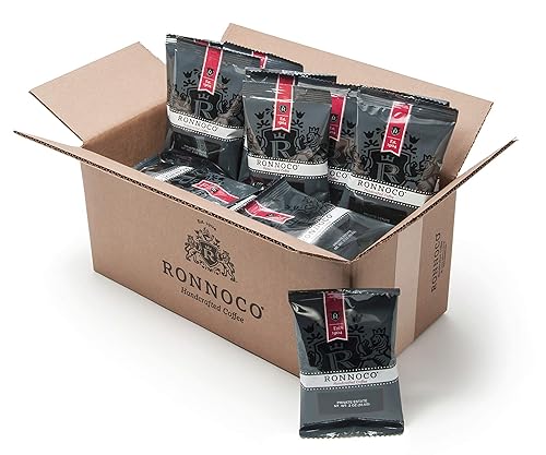 Ronnoco Signature Private Estate, Handcrafted Ground Coffee Fraction Packs, Medium Roast, Single Pot Bags for Drip Coffee Makers, Individual Packets