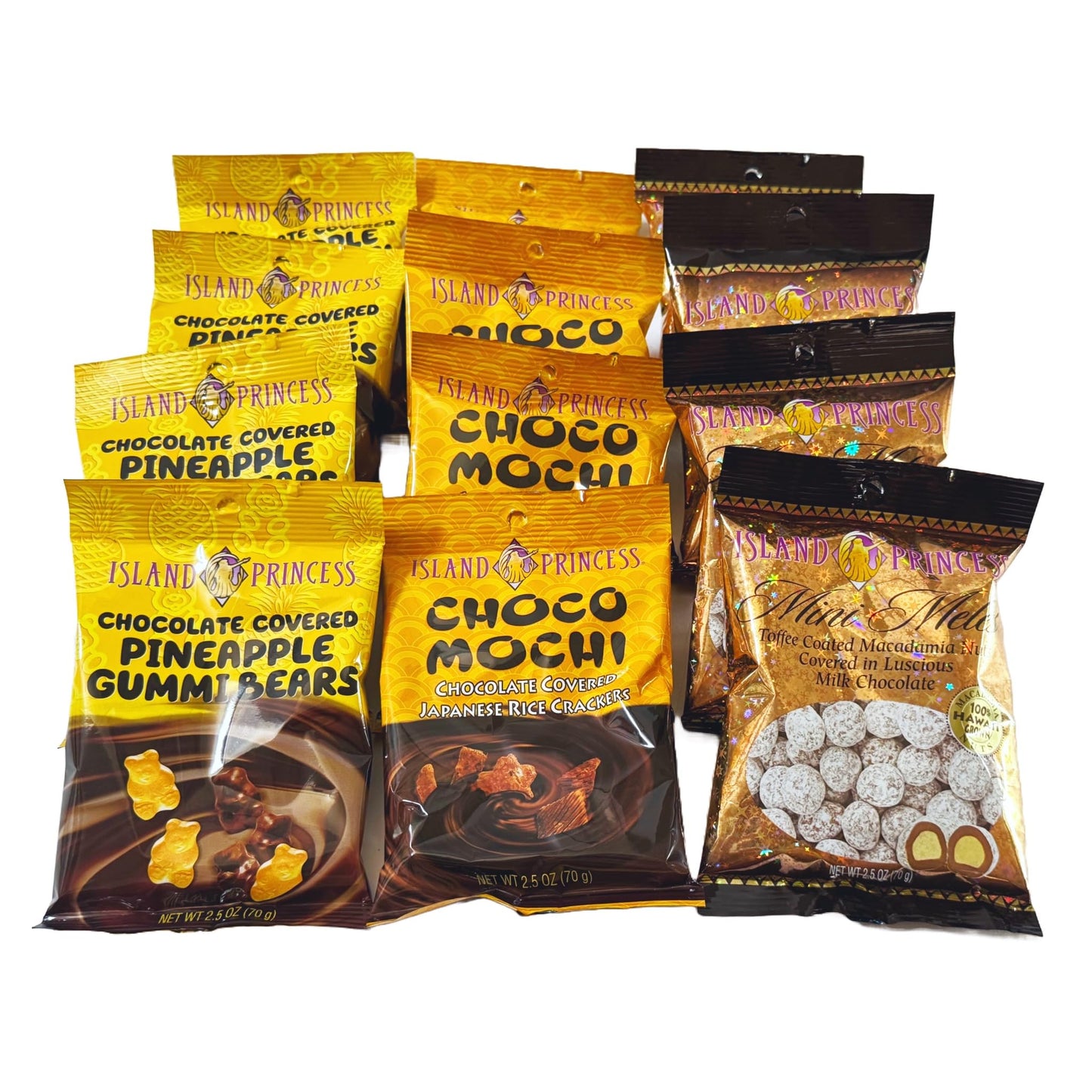 Island Princess Chocolate Candy Assortment - 12 Pack Variety (2.5 oz Bags)