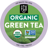 FGO Organic Green Tea K-Cup Pods for Keurig, 24 Count (Pack of 1), Premium Green Tea is USDA Organic, Non-GMO, & Recyclable with Naturally Occurring
