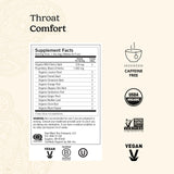 Yogi Tea - Throat Comfort (6 Pack) - Soothes the Throat with Wild Cherry Bark, Licorice Root, Mullein, and Ginger - Caffeine Free - 96 Organic Herbal