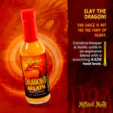 Mythical Meats Dragon's Breath Hot Sauce - Carolina Reaper & Garlic, Gluten Free, Non GMO, 9.5/10 Heat