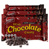 Lieber’s Vegan Semi-Sweet Real Chocolate Chips, 9 oz - Gluten Free, Dairy Free, Kosher Parve, Low Calorie Chocolate Chips for Baking (9 Oz Pack Of 3)