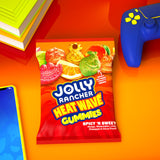 JOLLY RANCHER Heat Wave Gummies Spicy n Sweet Assorted Fruit Flavored Candy Bag, 6 oz