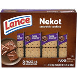 Lance Sandwich Cookies, Nekot Fudge, 8 Count Box