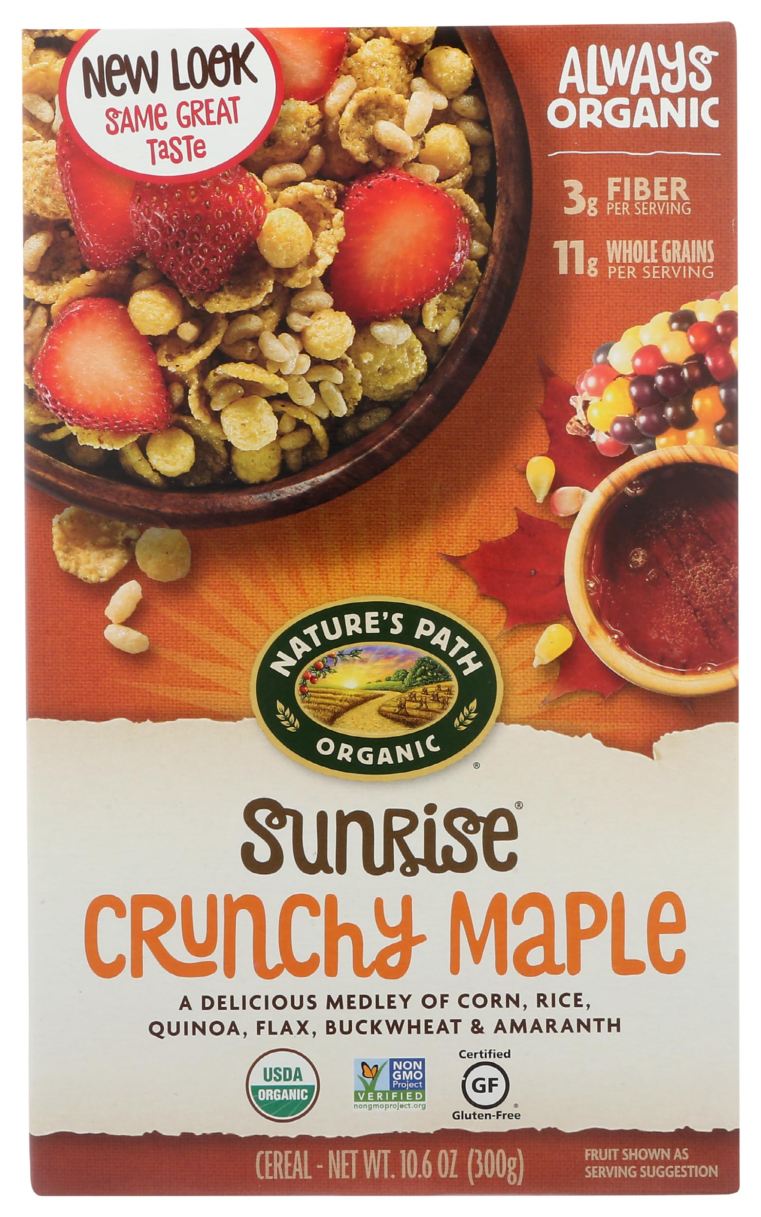 Nature's Path, Organic Crunchy Maple Sunrise Cereal, 10.6 Ounce