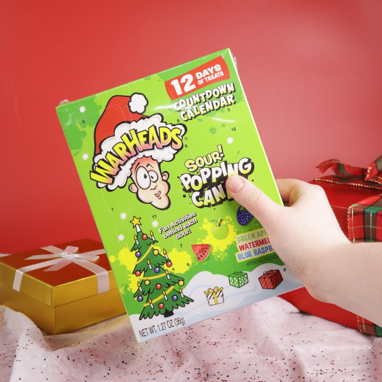 Countdown to Christmas 2024 Hilco LLC, Individually Wrapped Sour Popping Candy, 12 Days Thank you!