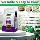 Premium Basmati Rice - Aromatic Long-Grain White, Perfect for Pilaf & More - Ideal for Rice Cooker, Microwave, & Instant Rice Meals (4lb)