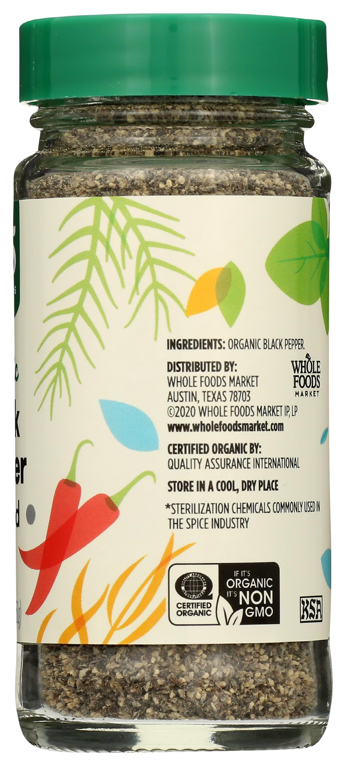 365 Everyday Value, Organic Black Pepper Ground, 1.8 oz