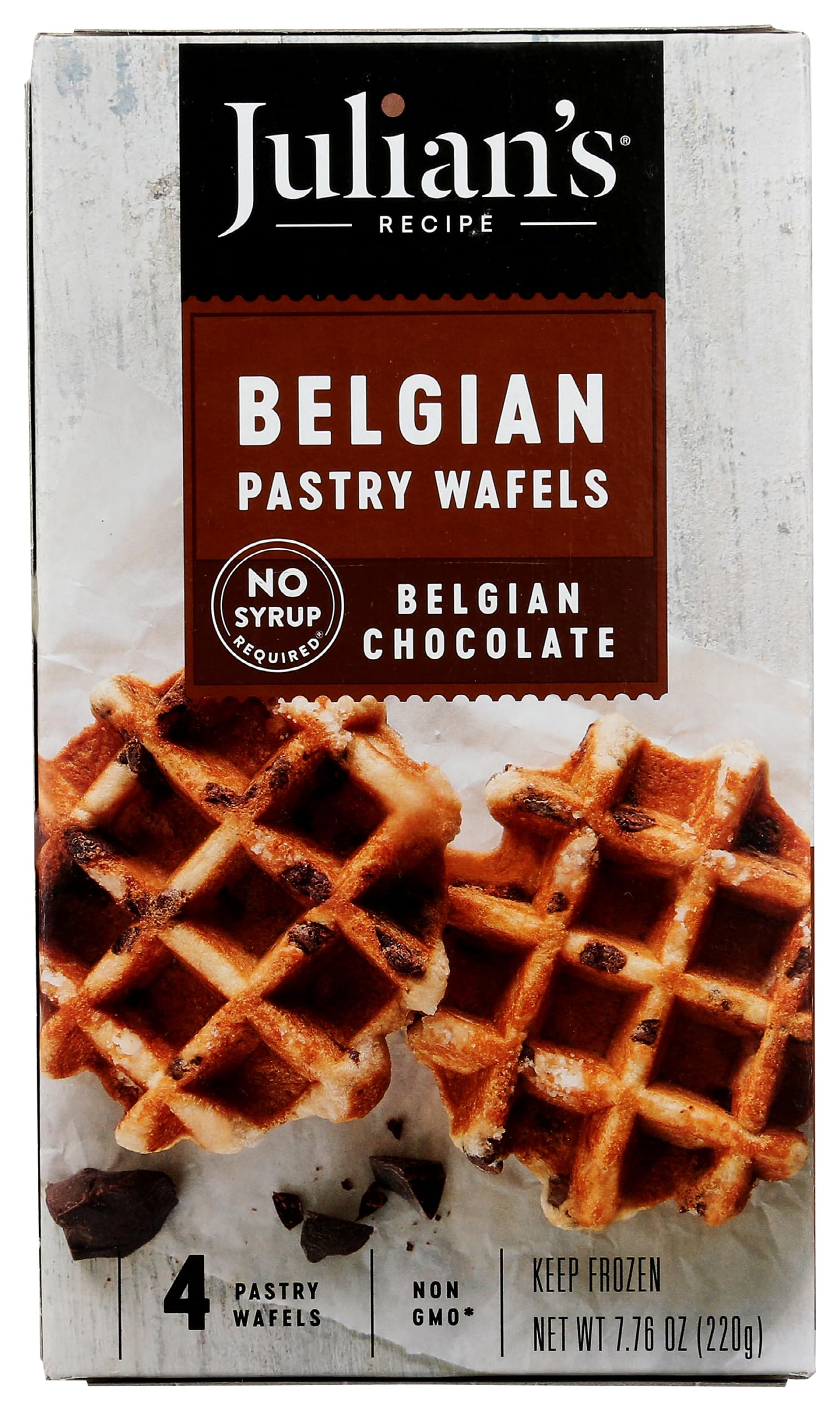 Julians Recipe Waffle Nat Blgn Choc, 7.76 oz