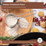 Fresh & Wild | Chestnut Flour | Finely Ground Dried Chestnuts | Gluten-Free Artisan Flour For Baking | Healthy, Paleo Alternative To Wheat Flours | 16 oz | Gourmet, Chef-Inspired Ingredients